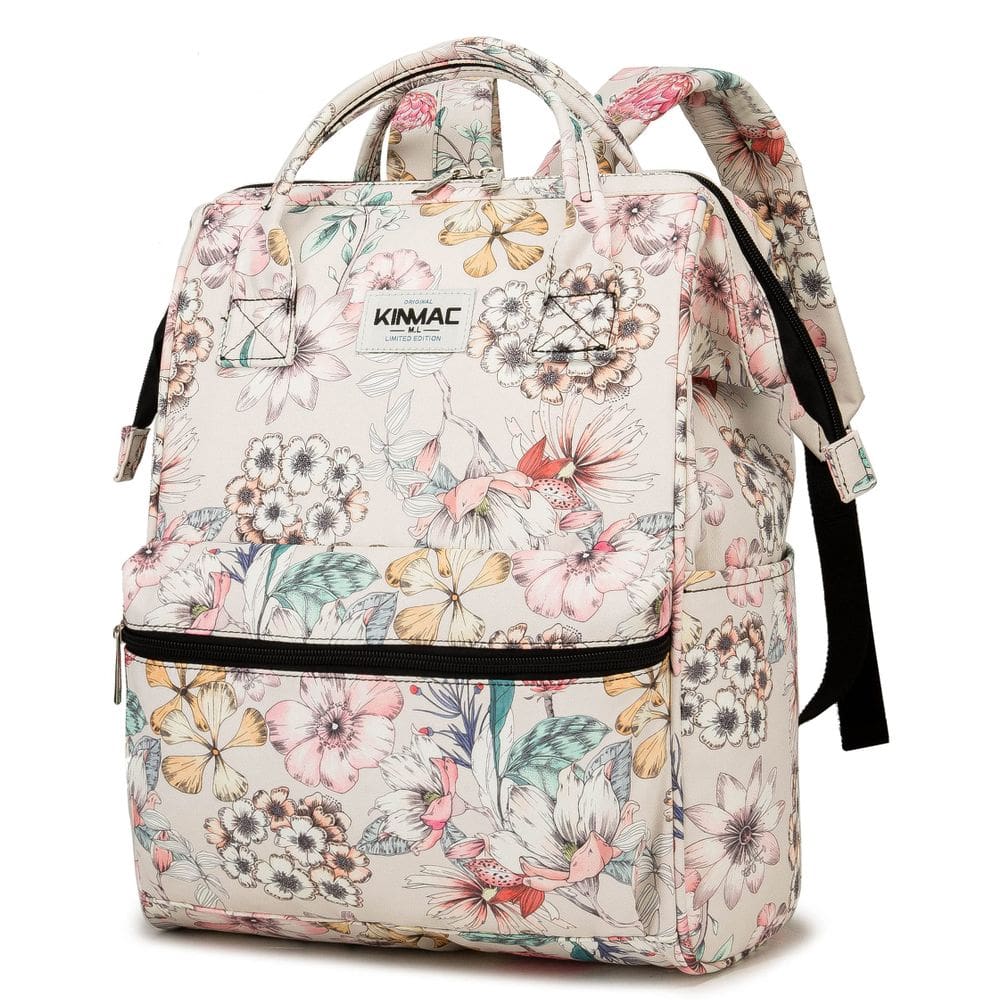 Mochila para laptop Kinmac Wide Open Style 15,6” com estampa floral