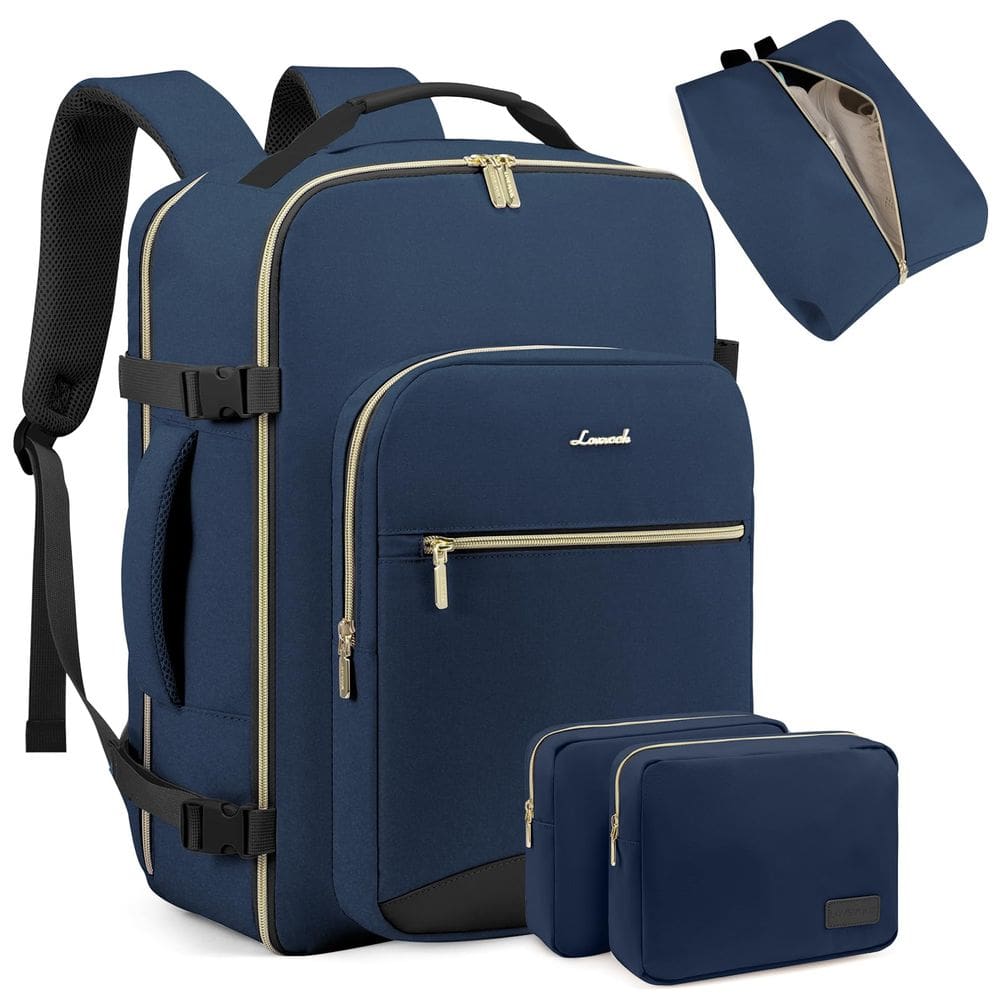 Mochila de viagem LOVEVOOK 40L com laptop de 17,3” à prova d`água