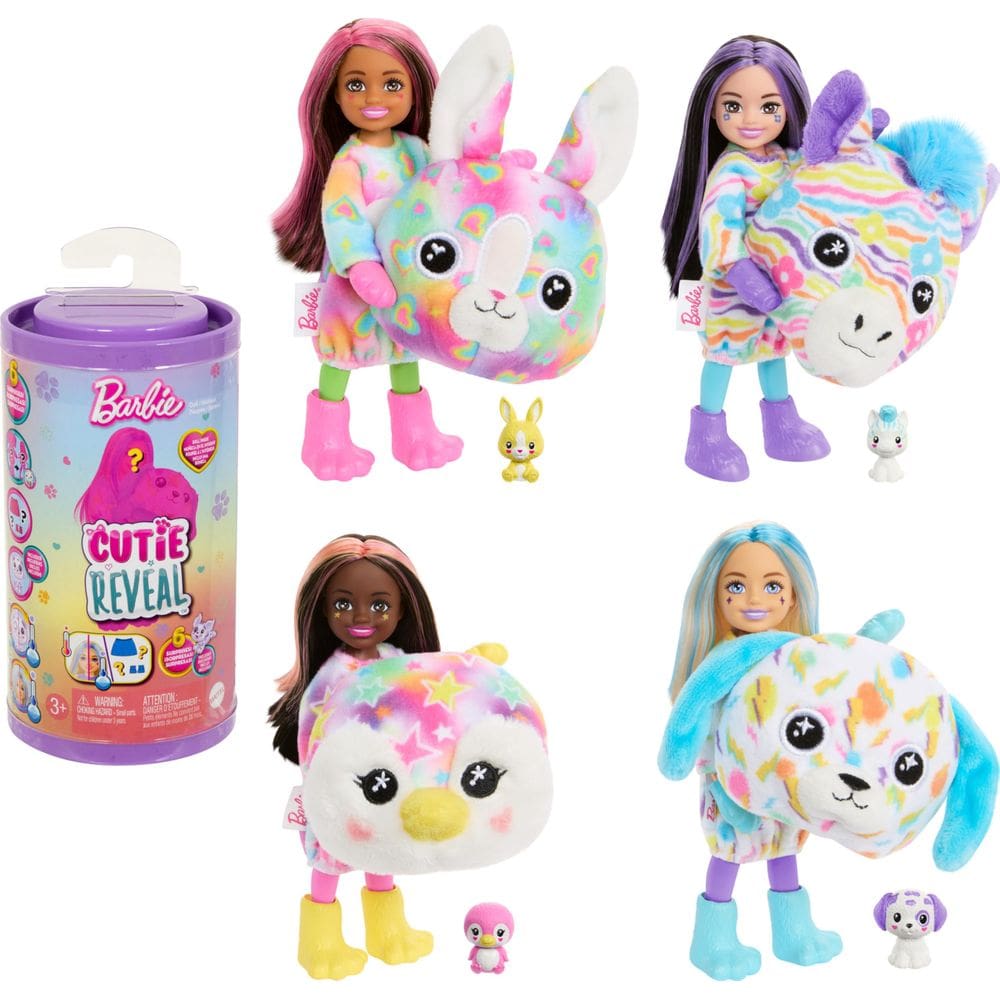 Boneca Barbie Cutie Reveal Chelsea com acessórios Color Dream