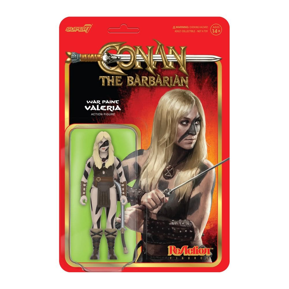 Figura de ação Super7 Conan The Barbarian War Paint Valeria