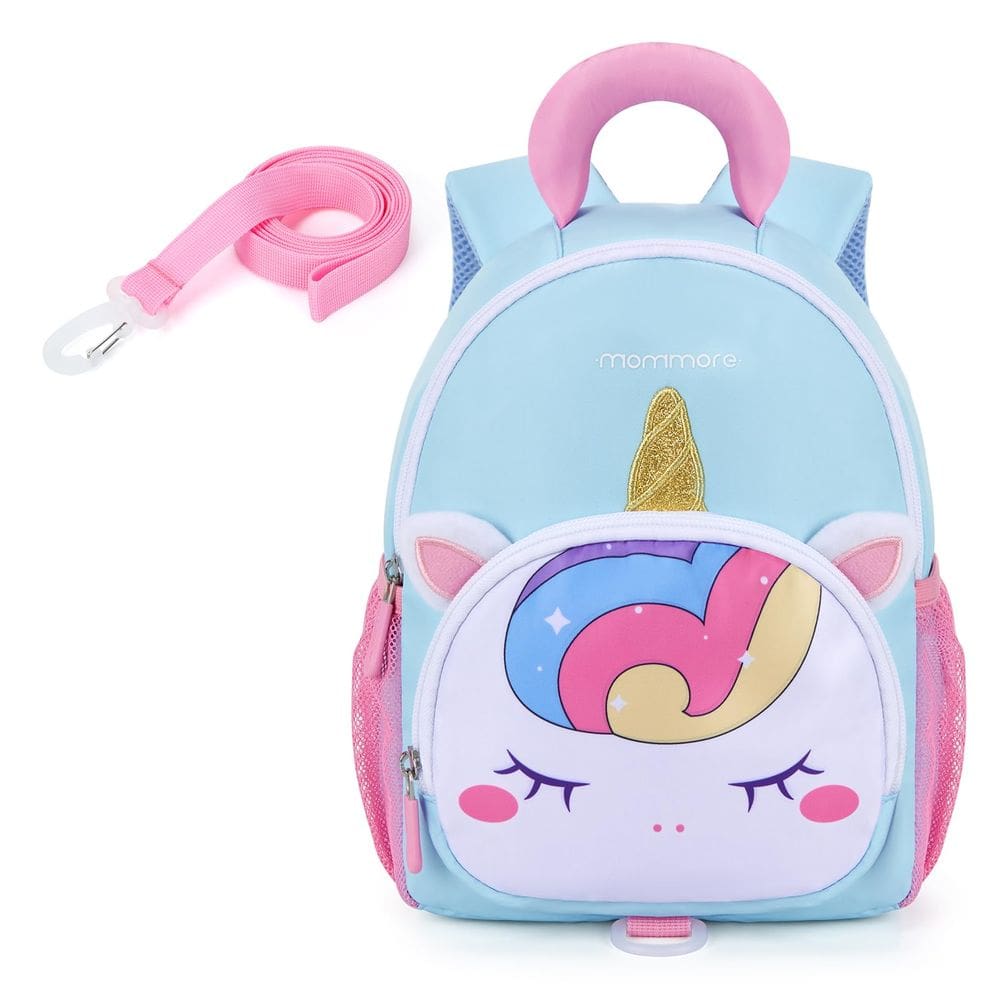 Mochila infantil mommore Unicorn de 2 a 4 anos resistente à água