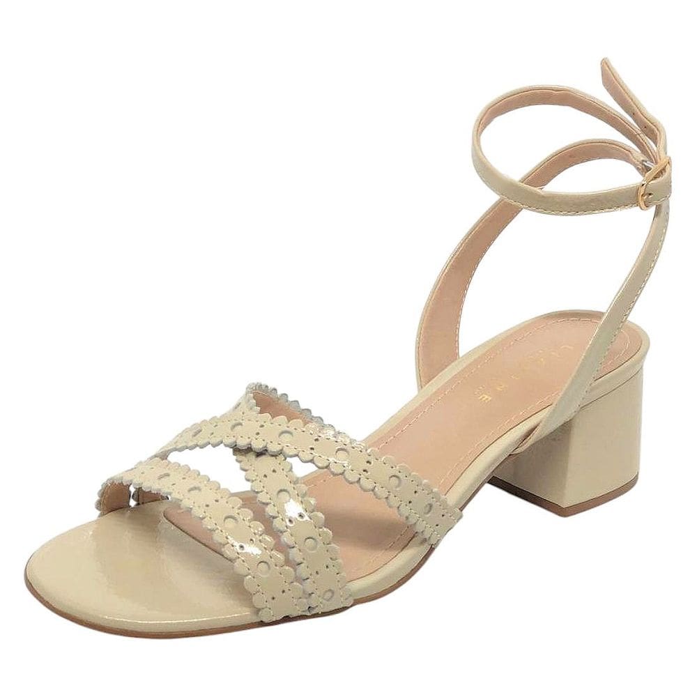 Sandália Feminino Salto Medio Conforto elegante Lia Line