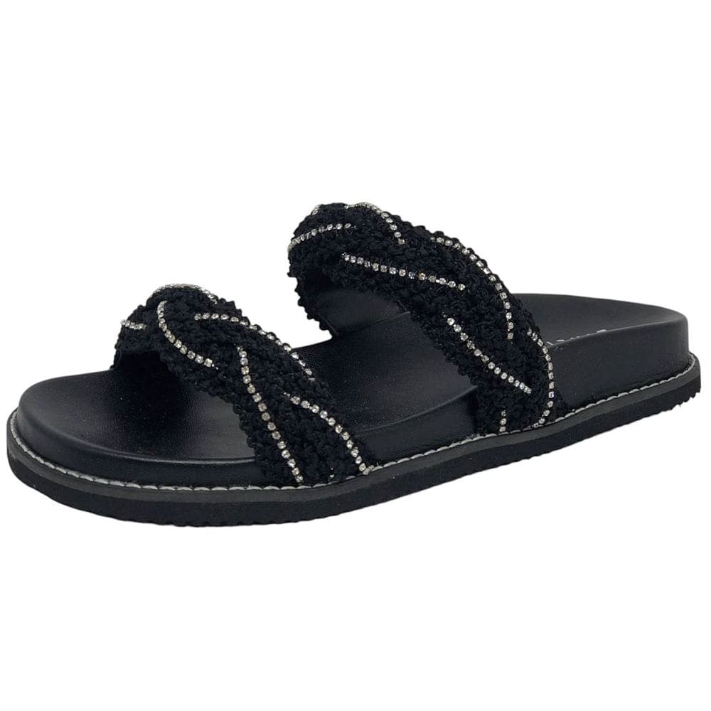 Chinelo Feminino Flatform Crochê Conforto Elegante Lia Line