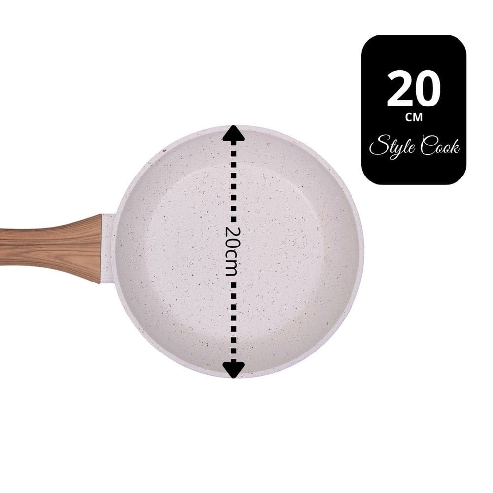 Panela Indução Revestimento Cerâmica Style Cook Mármol 20cm - Mimo Style