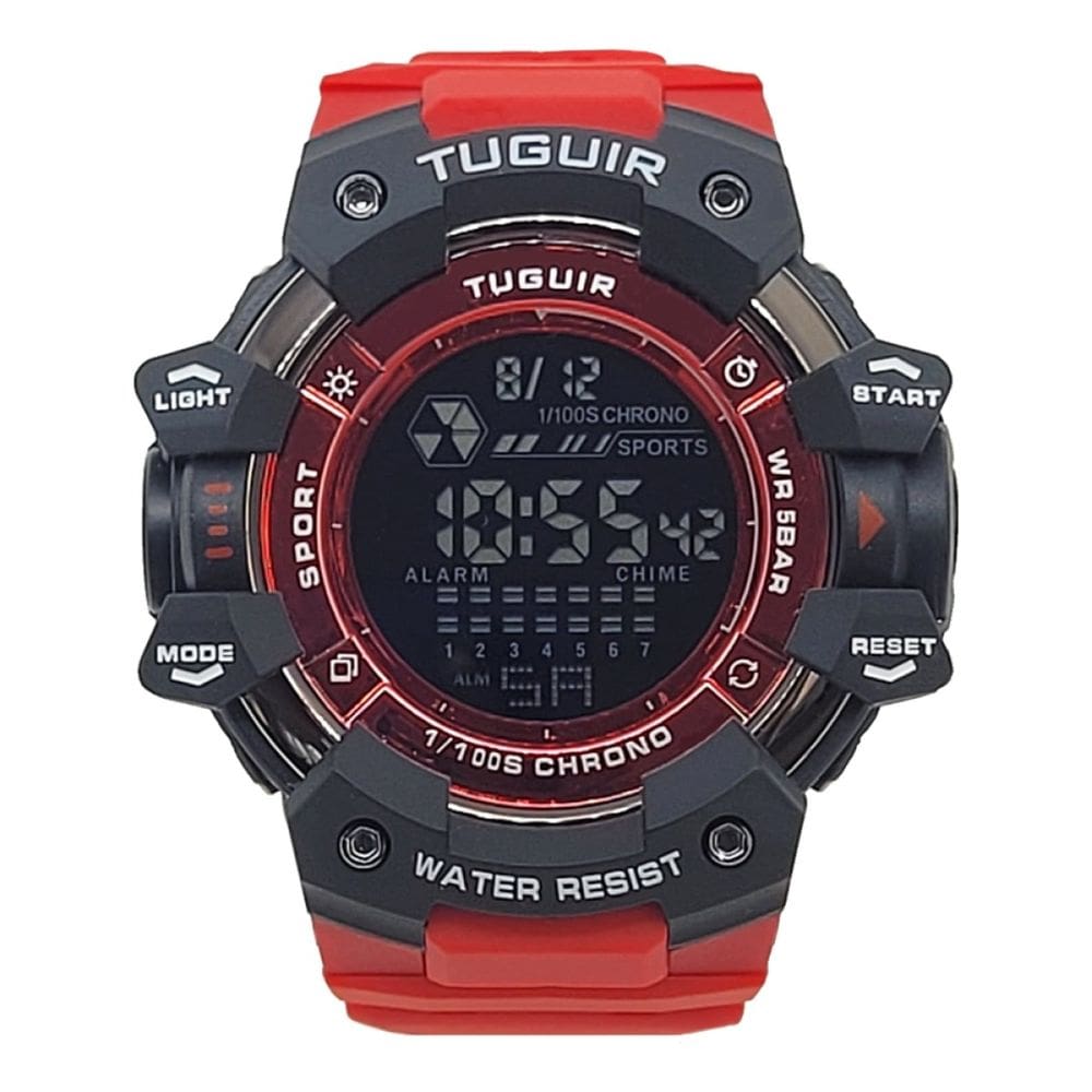 Relógio Masculino Relógio Tuguir Digital TG30402 Vermelho e Preto