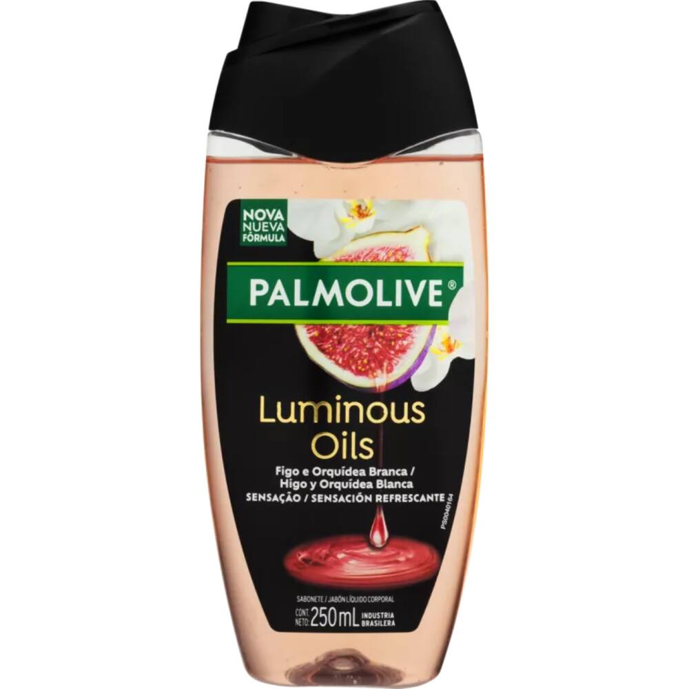 Sabonete Líquido Palmolive Luminous Oils Figo e Orquídea Branca Sensação Refrescante 250ml