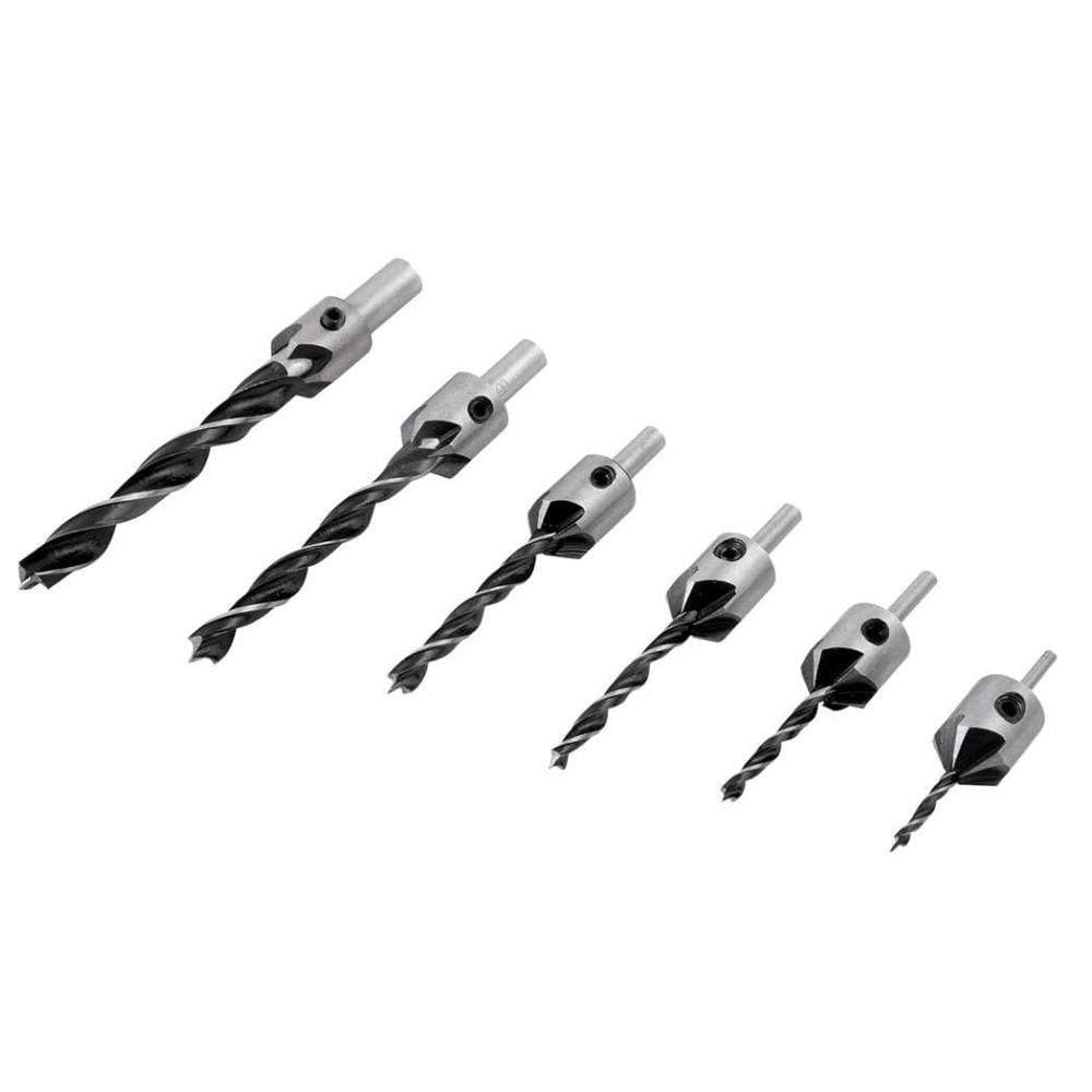Jogo de brocas 3 pontas com escariador, 3 mm a 10 mm, jogo com 7 peças, VONDER-3599003010
