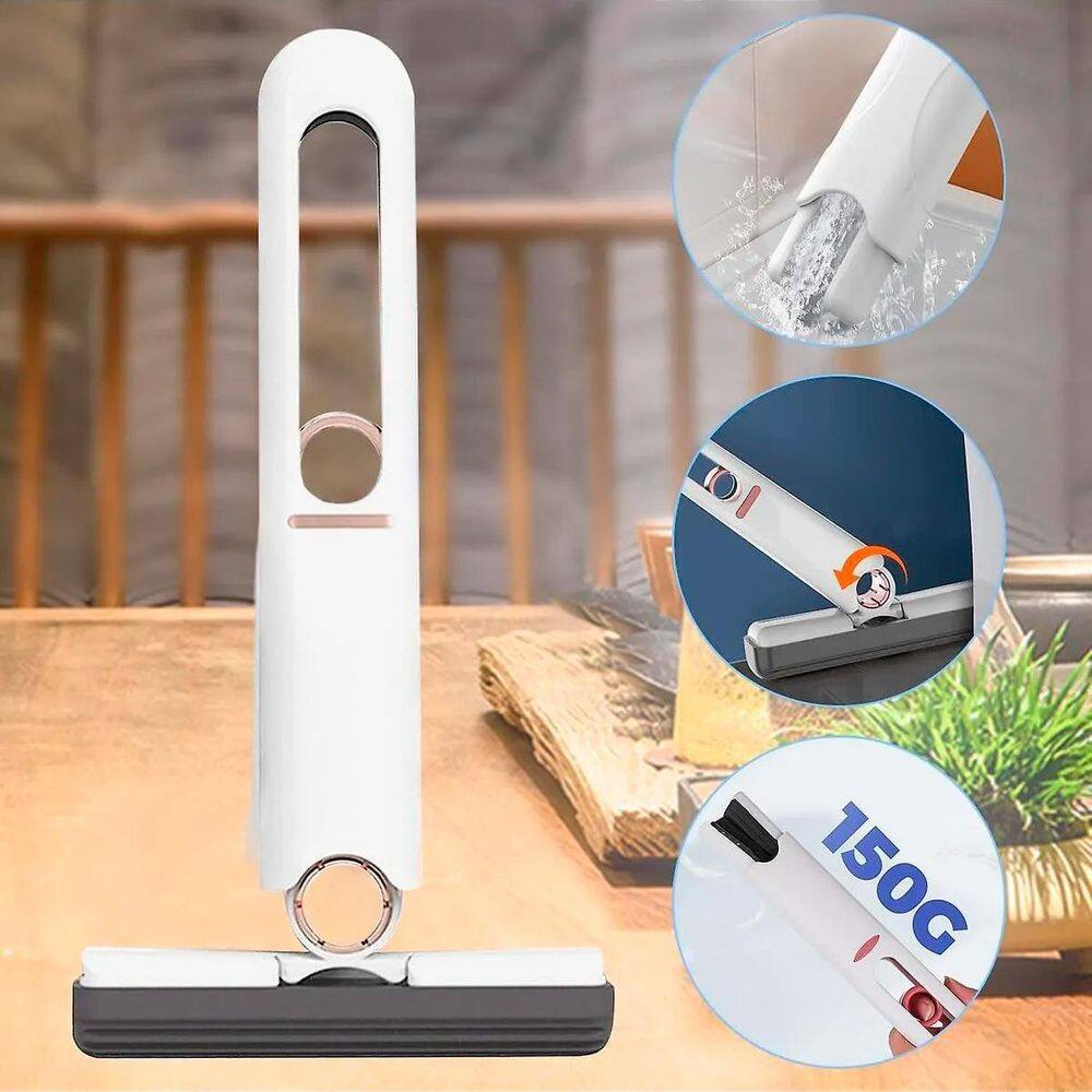 Mini Mop Rodo Branco Perfeito Para Limpeza De Banheiros