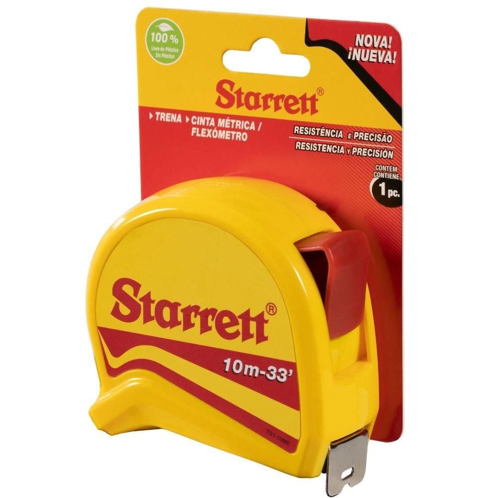 Trena de Bolso 10 Metros Milimetros Polegadas - Starrett