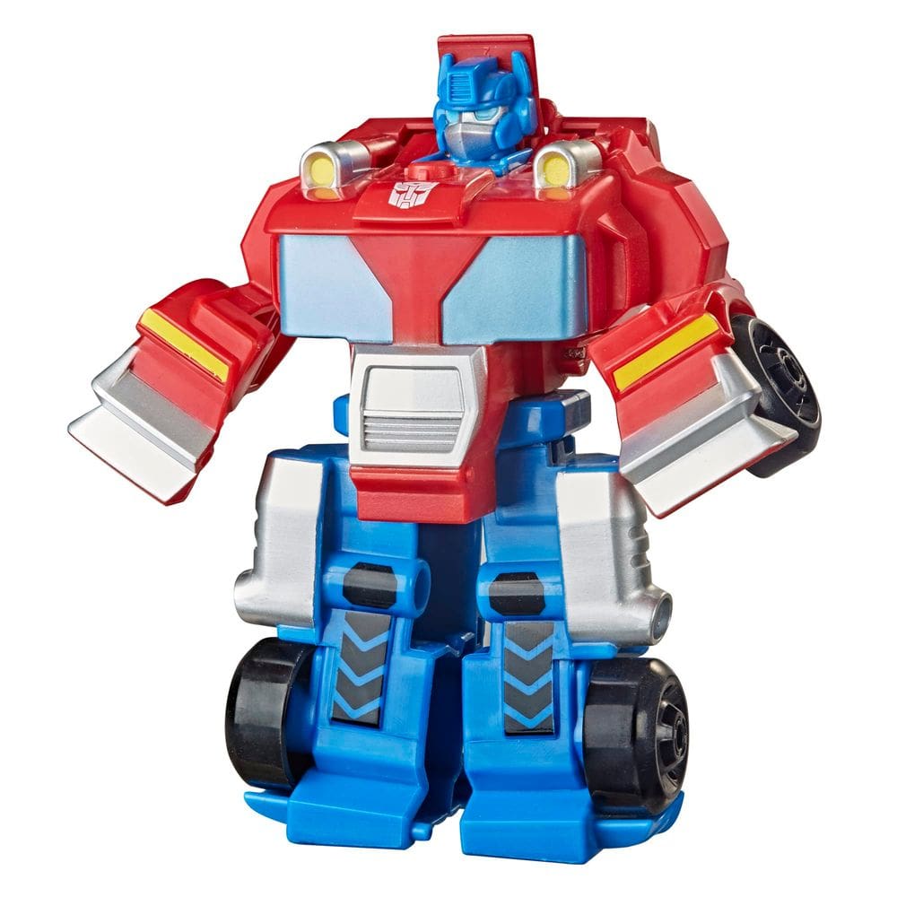 Boneco de ação Transformers Playskool Heroes Rescue Bots Academy Team Optimus Prime 11,43 cm para crianças a partir de 3 anos