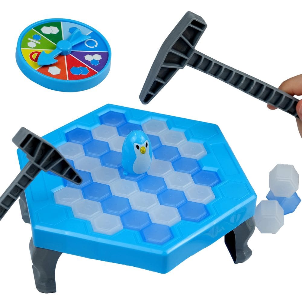 Jogo de Tabuleiro Meroqeel Save Penguin Break Ice Frozen Kids 4-8