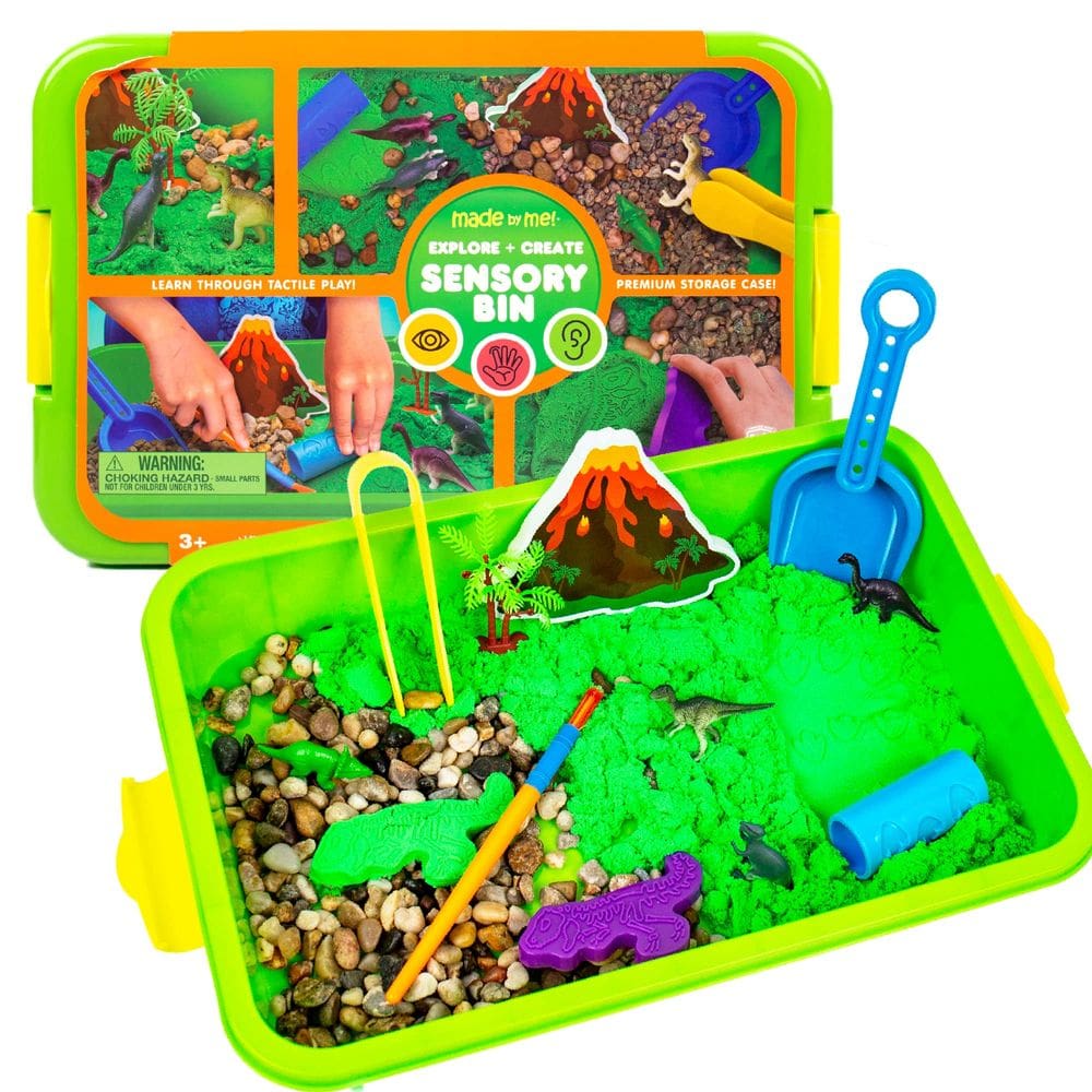Caixa sensorial feita por mim Explore + Create Dino Galaxy com mais de 3 anos