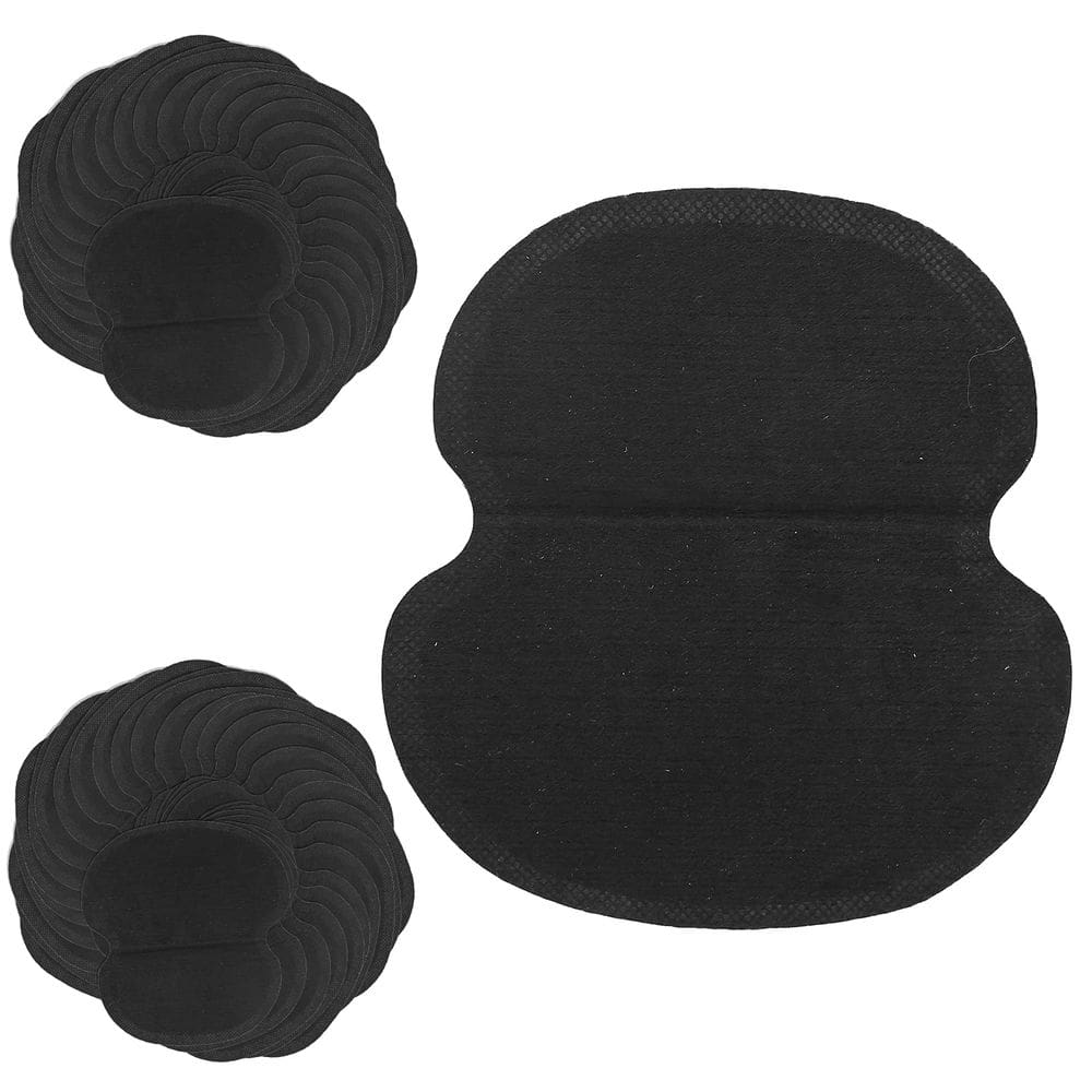 Almofadas de suor para axilas Stylebest 60 peças de tecido não tecido preto