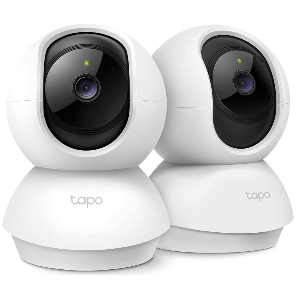 Câmera de segurança TP-Link Tapo 2K Pan/Tilt para monitor de bebê, pacote com 2