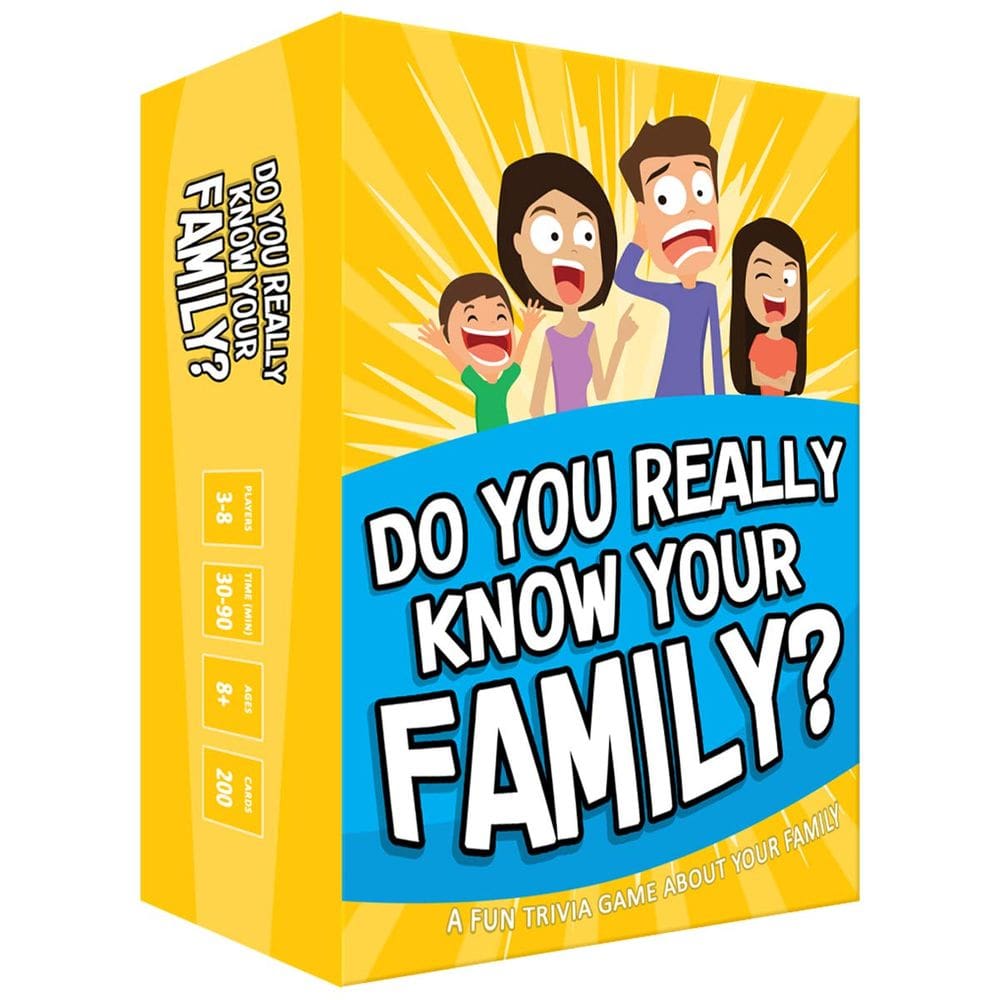 Jogo de cartas Você realmente conhece sua família? Crianças com mais de 8 anos