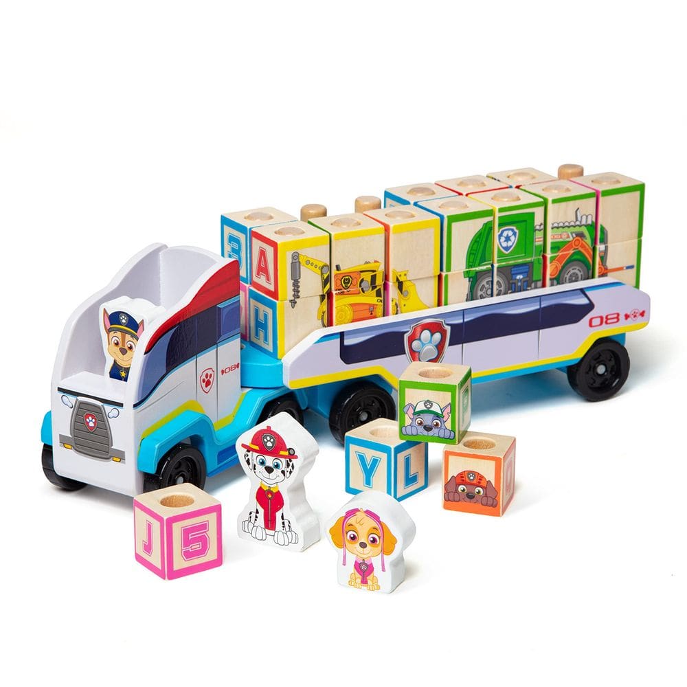 Classifique e empilhe o caminhão Toy Melissa & Doug PAW Patrol ABC