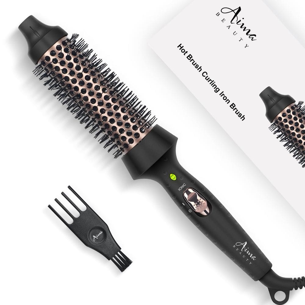 Escova térmica aquecida Aima Beauty Volumizing 35mm preta