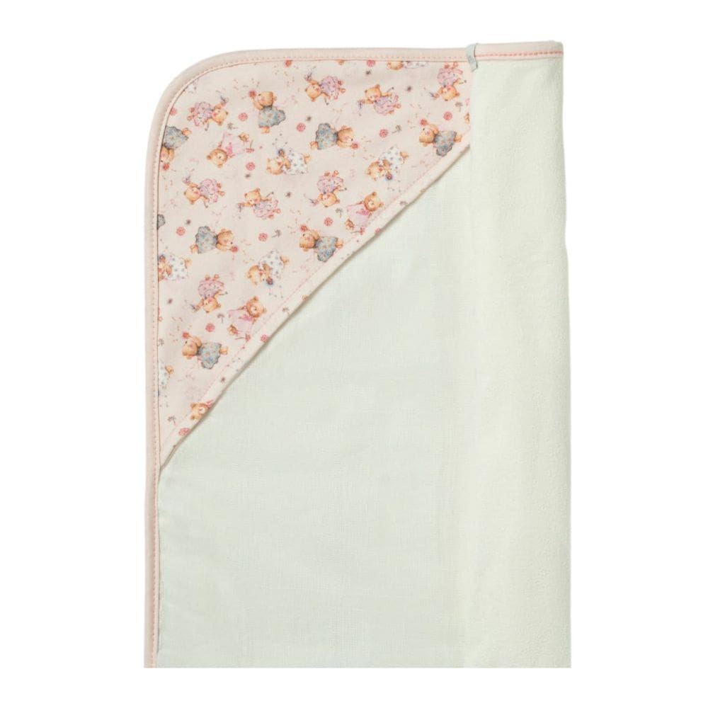 Toalha de Banho Bebê Aurora Rosa com Capuz 90X70cm - Hug