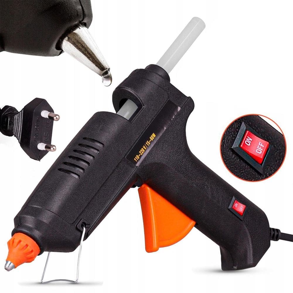 Pistola Cola Quente Bivolt Elétrica 60W Para Arte Papelaria