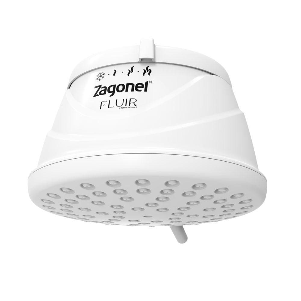 Ducha Fluir 4 Temperaturas 5500W Zagonel Branca 127V