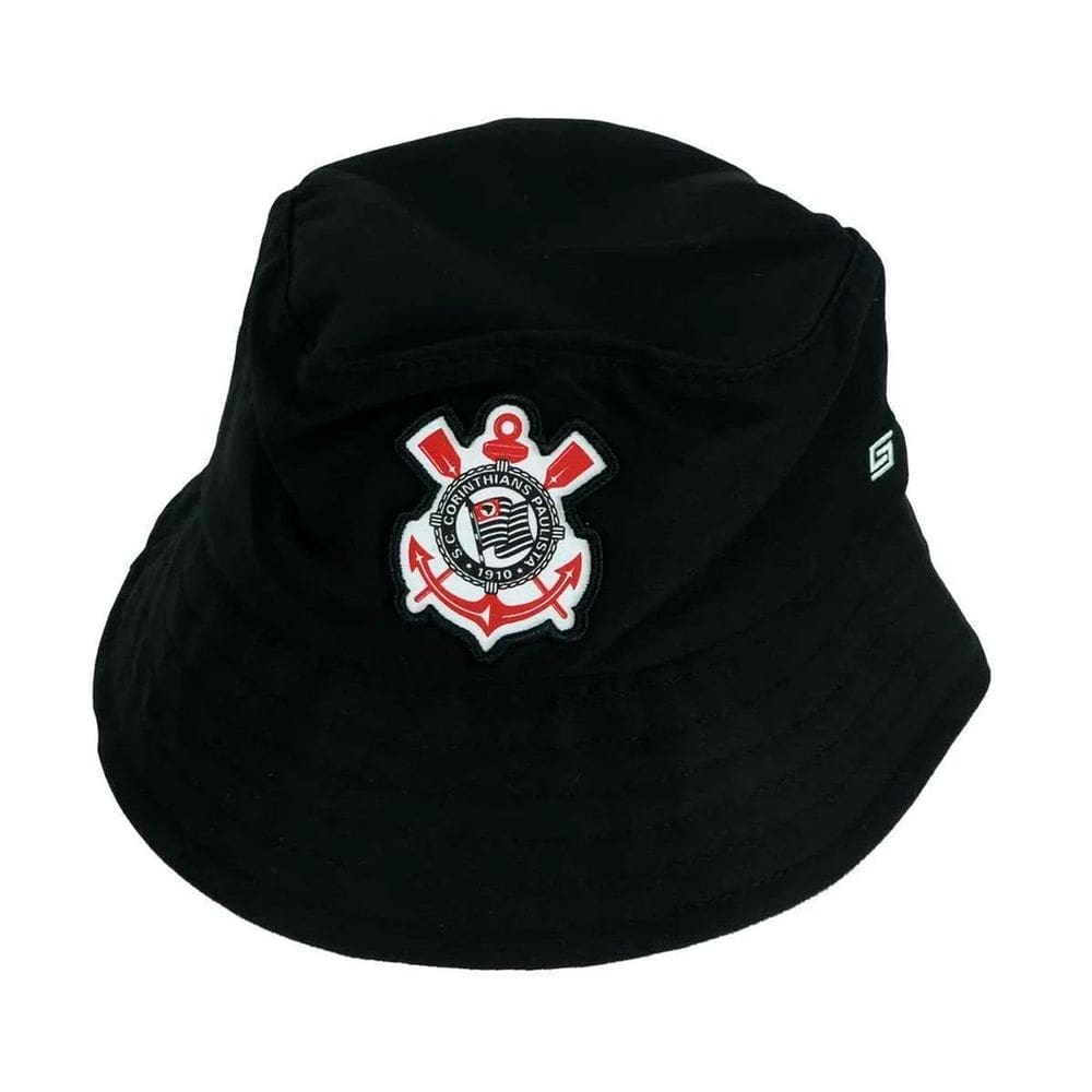 Chapéu Supercap Corinthians Bordado Licenciado Preto