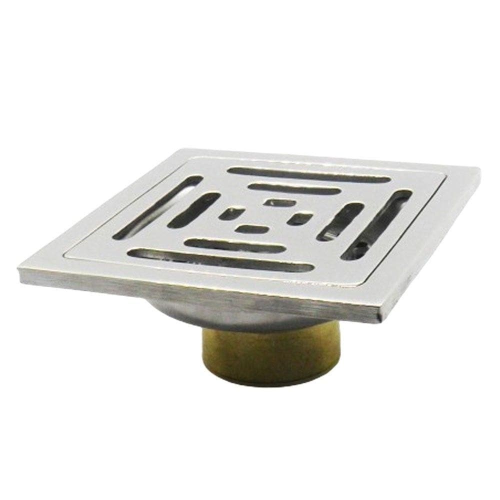 Kit 2 Ralos Inteligente 10x10 Anti Odor Insetos Aço Inox Banheiro Casa