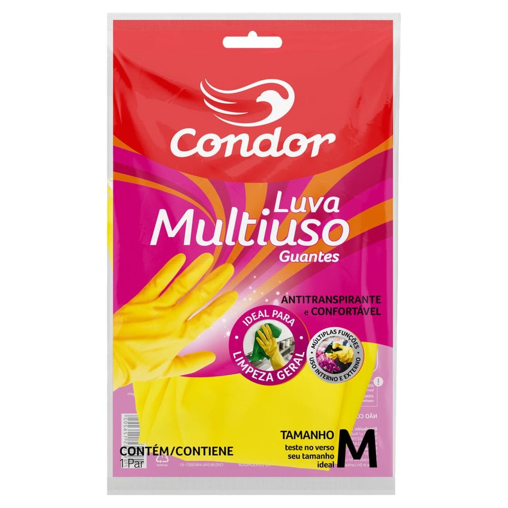 Luva Multiuso Amarela Condor M