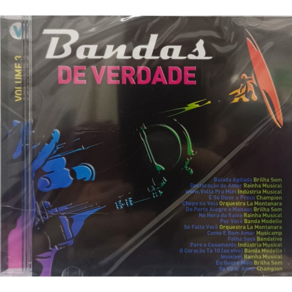 Cd Bandas De Verdade vol 3 - vertical(Brilha Som,Rainha Musi