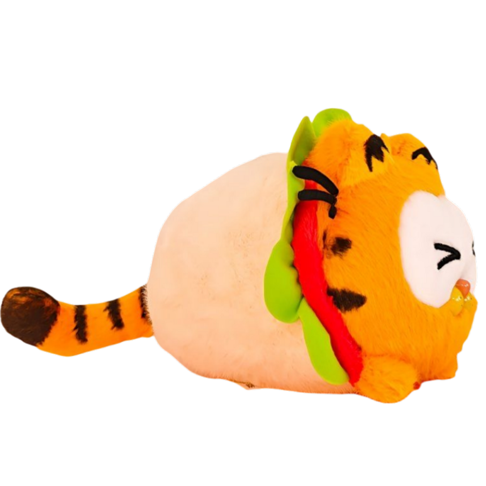 Brinquedo de pelúcia Sanmu Garfield Cat Vegetable Rolls Anime