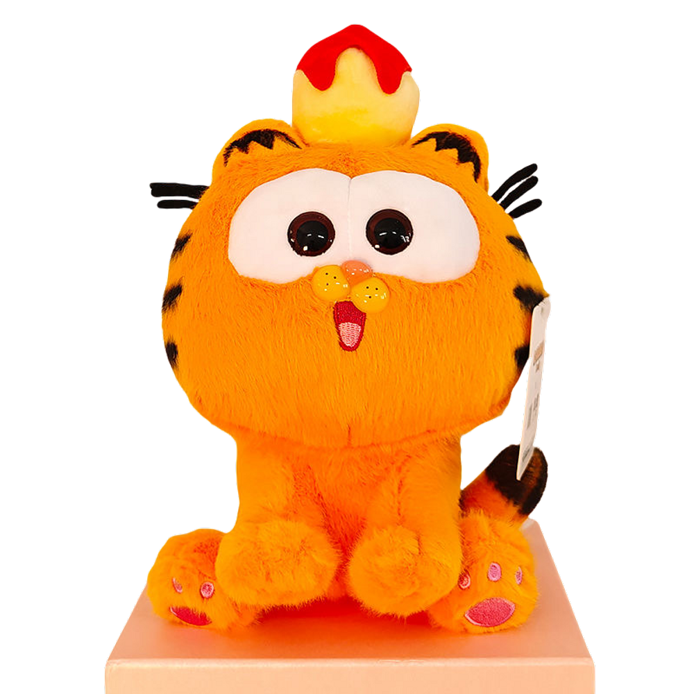 Brinquedo de pelúcia Sanmu Cartoon Garfield Cat King para crianças