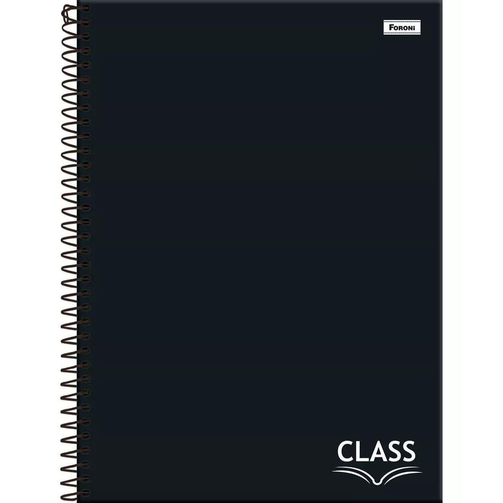 Caderno Espiral Capa Dura Universitário 1 Matéria Class 80