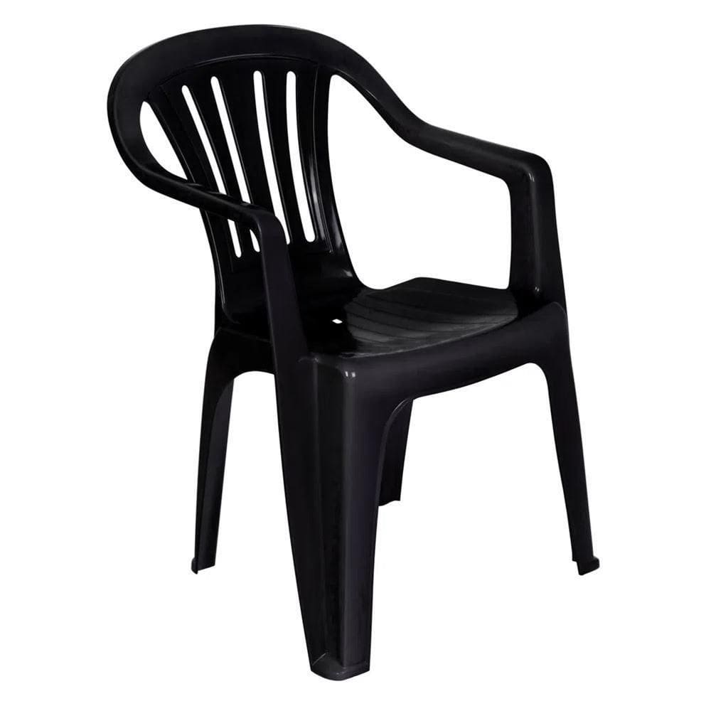 Poltrona Plástica Bela Vista Mor Preto