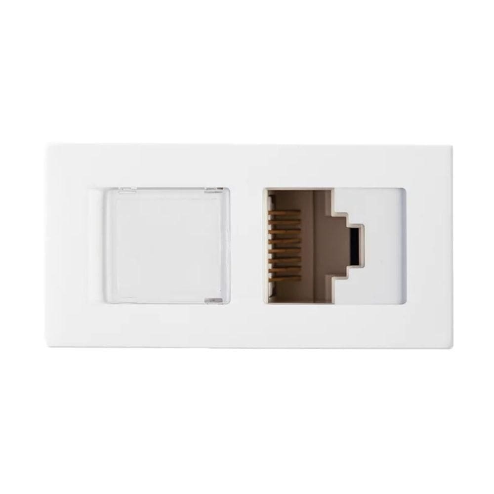 Modulo Tomada Rj45 Cat5e Branco Revita Soprano