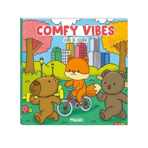 imagem-Livro Infantil de Colorir Bobbie Goods Magic 48 Folhas Super Fofo - COR: COMFY VIBES
