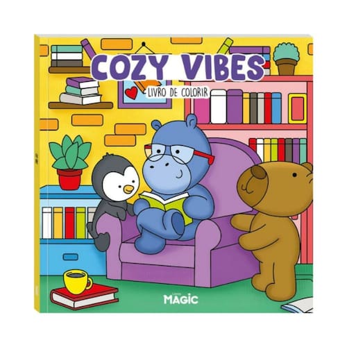 imagem-Livro Infantil de Colorir Bobbie Goods Magic 48 Folhas Super Fofo - COR: COZY VIBES