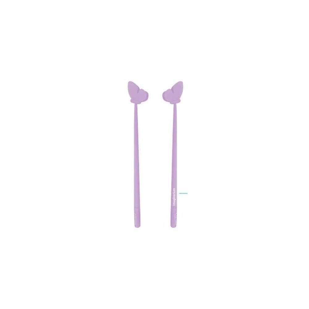 Caneta De Silicone Borboleta