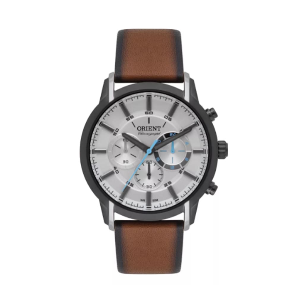 Relógio Orient Masculino Cronografo Couro Mtscc045 S1mx