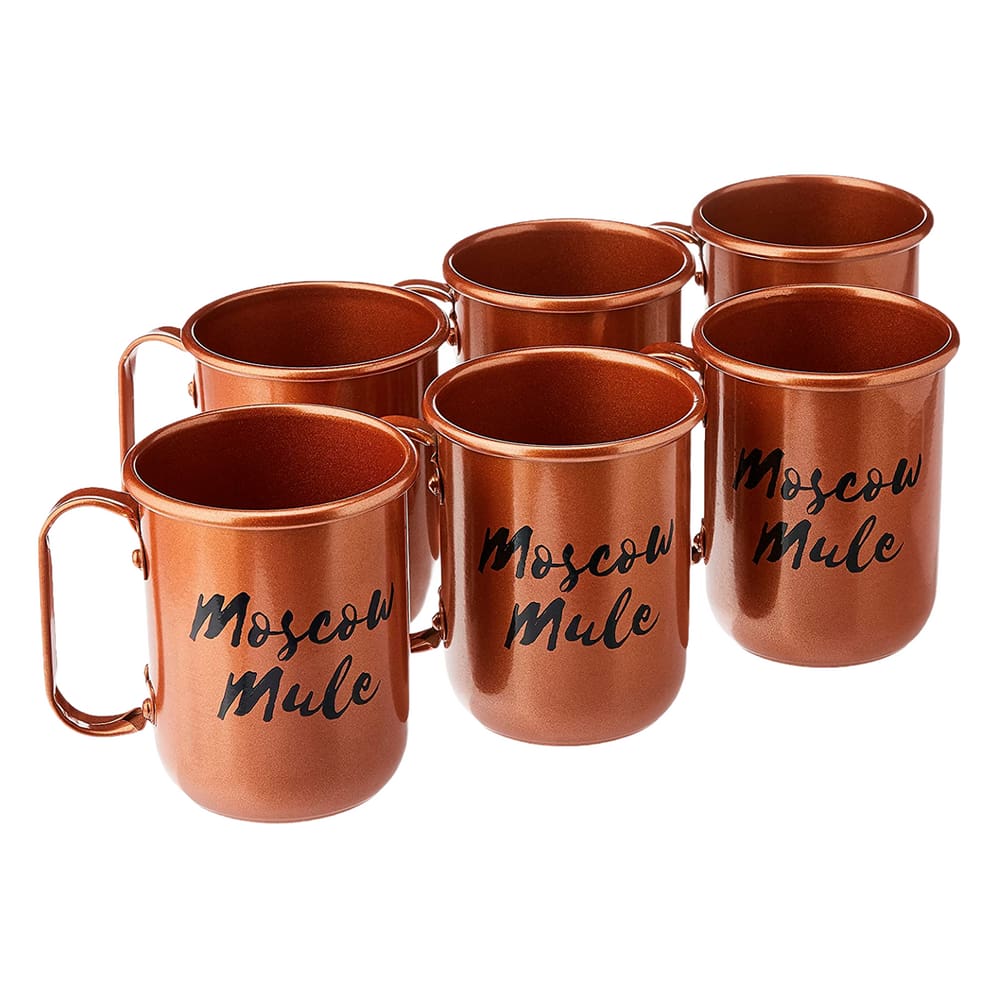Caneca de Alumínio para Moscow Mule 380ml 6 Unidades