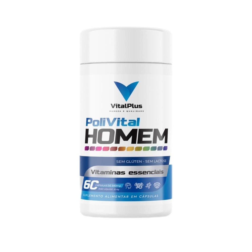 Vitalplus Premium Polivitamínicos Homem Com Arginina 60 Cáps