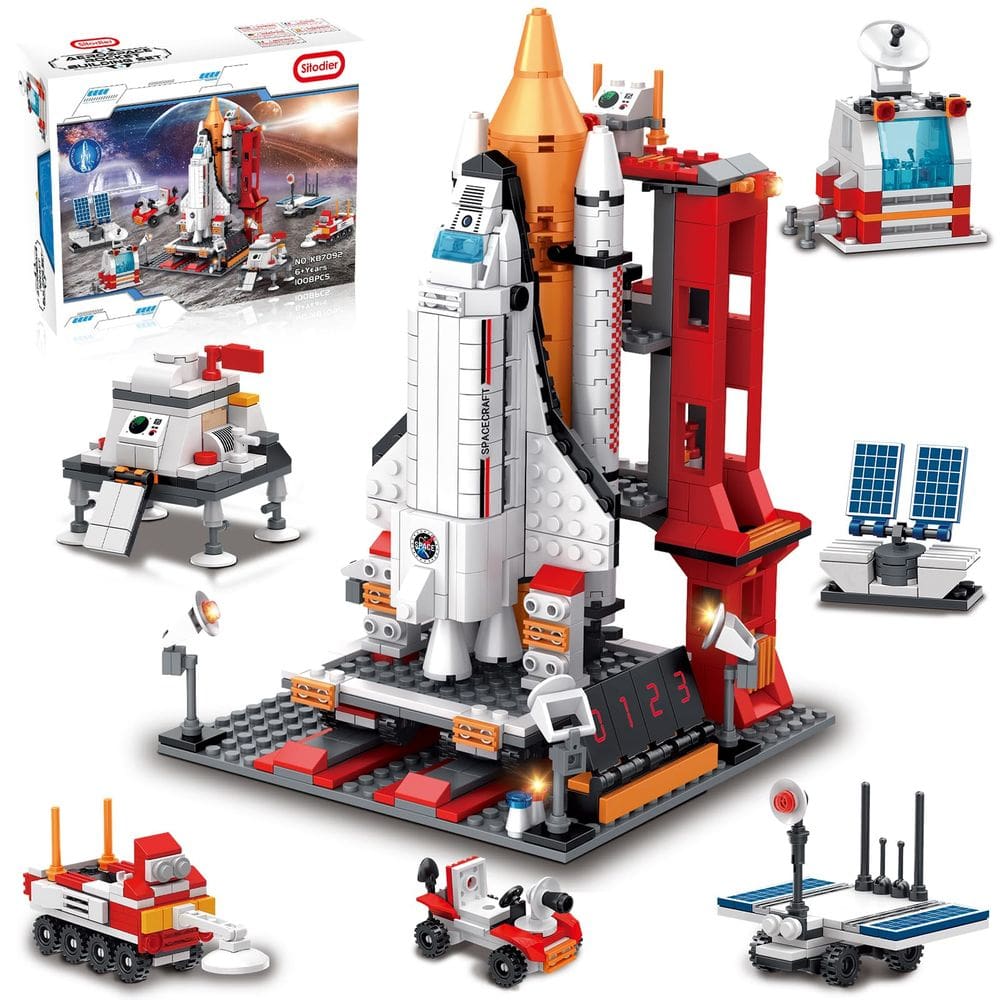 Bloco de construção Toy Sitodier Space Exploration Shuttle 1008 unidades