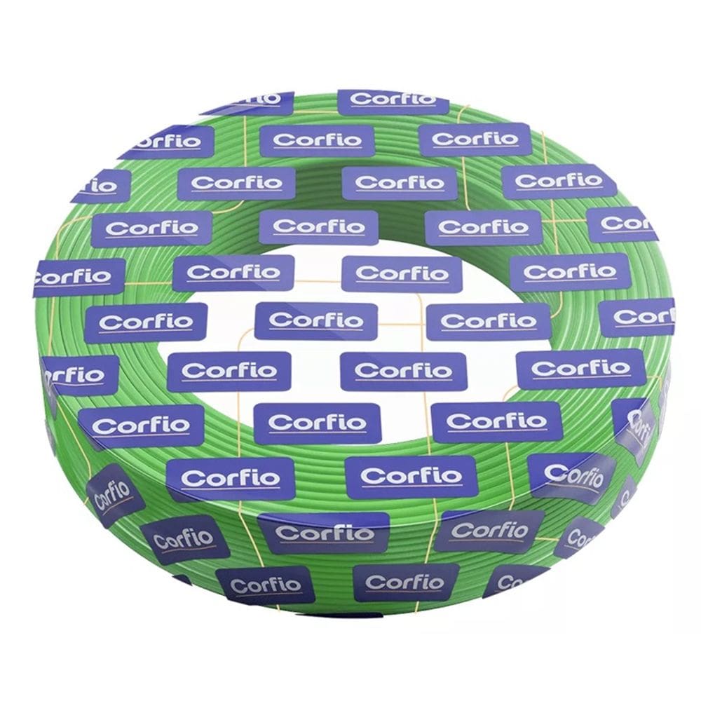 Fio Cabo Flex Corfio 750 V 4.0 Mm Verde Rolo 100Mts