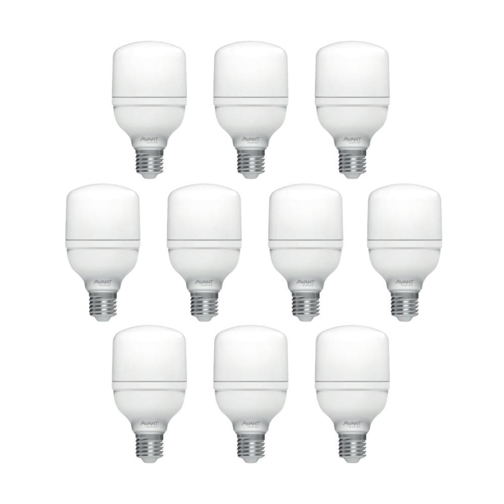Lâmpada Led Bulbo HP Avant 30W 3000K E27 Bivolt 10 Unidades