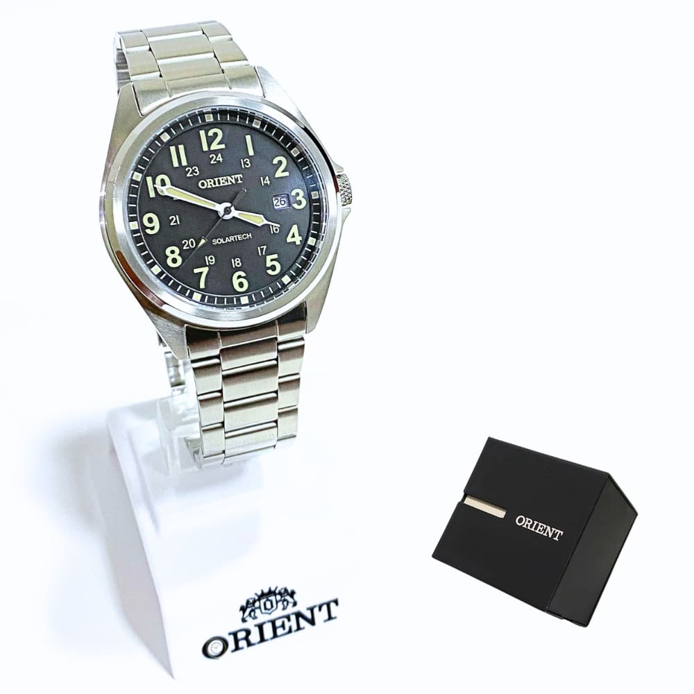 Relógio Orient Masculino Analógico Solartech Prateado MBSS1492 P2SX