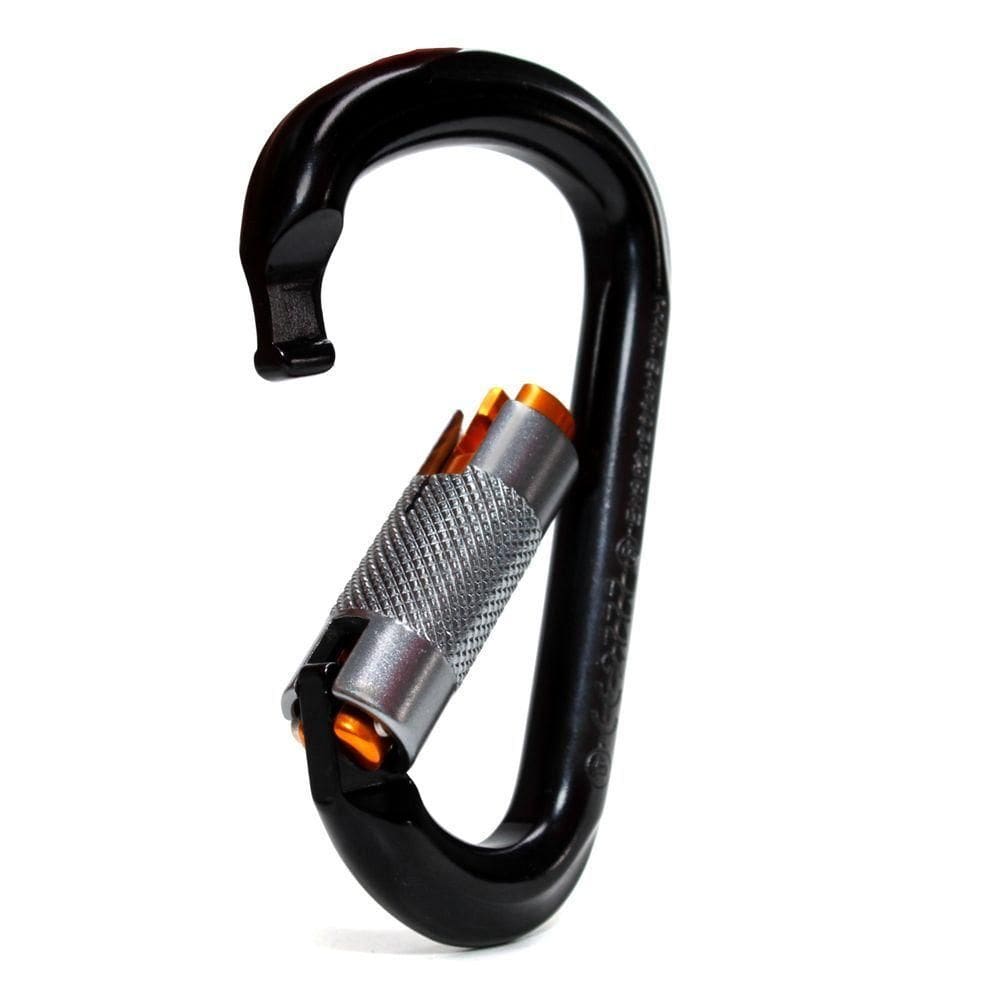 Mosquetão Usclimb Alumínio Hms Keylock Trava Automática 24kn Ce Uiaa Preto