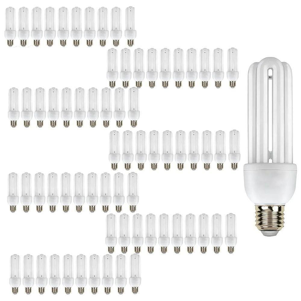 Lampada Fluorescente Kit 80 Uni 220v Iluminaçao 15w Branco Frio Energia Rua Casa Ambiente