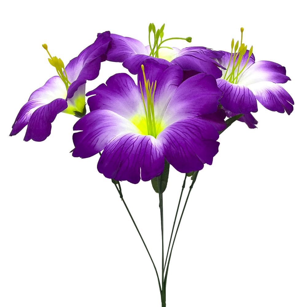 Buquê Papoula X5 Lavanda Flores Artificiais Decorativa