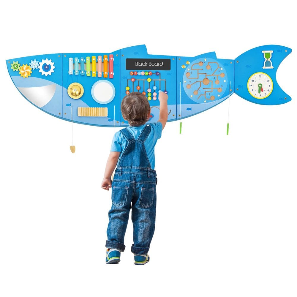 Painéis Activity Wall Busy Board JOLIE VALLÉE Shark 53,15 x 18,35 cm