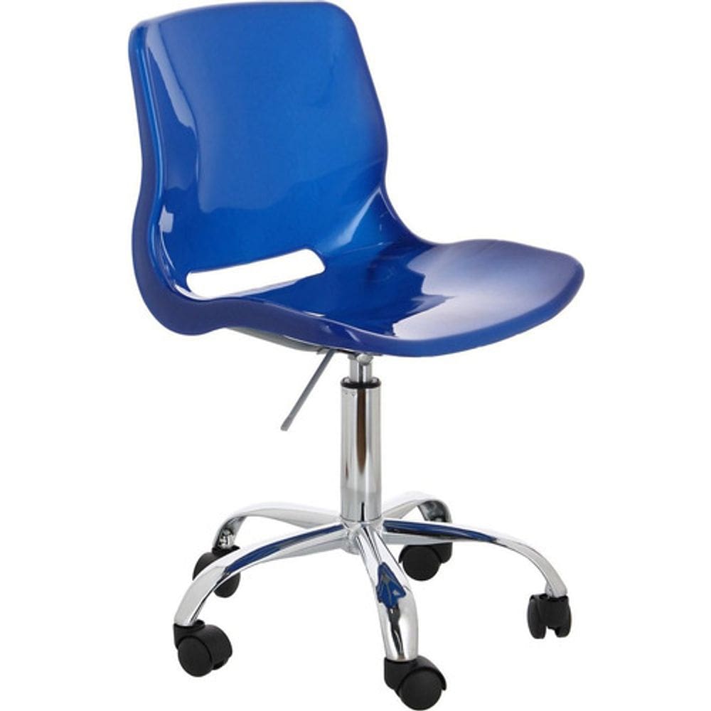 Cadeira Escritorio Giratoria Poltrona Brilhante - Azul