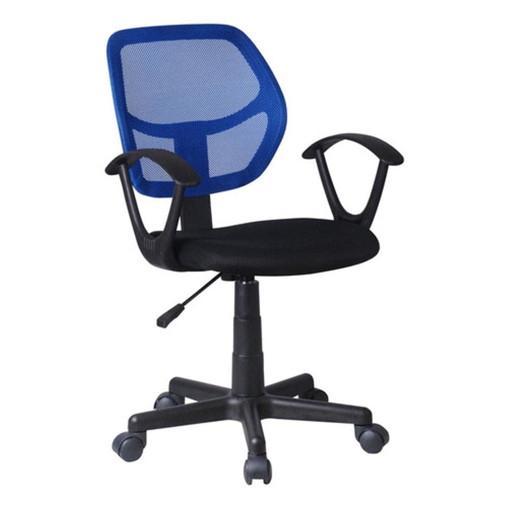 Cadeira Escritorio Tela Mesh Apoio Braco - Azul