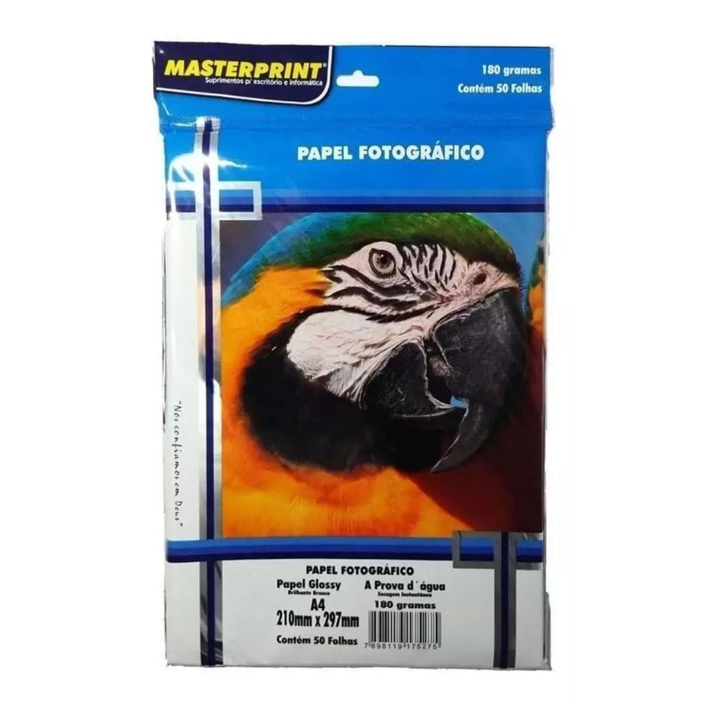 Papel fotográfico 50 fls 180g Masterprint